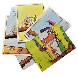 MacNelly Vintage Comic Greeting Cards Leanin Tree 6 Rare Prints SHOE